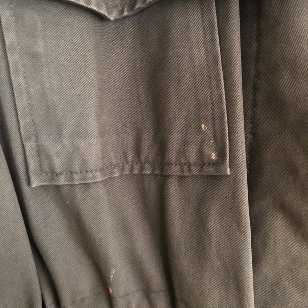 leather sleeved Asos size 18 coat! 1 of a kind:) - Picture 5 of 8
